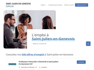 Saint-Julien-en-Genevois Emplois screenshot preview