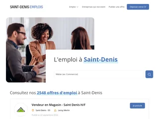 Saint-Denis Emplois screenshot preview