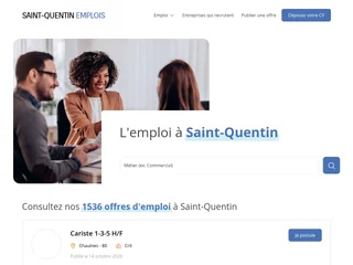 Saint-Quentin Emplois platform preview