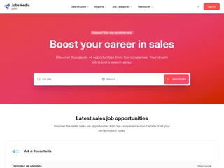 JobsMedia.io Sales Jobs screenshot preview JobsMedia.io Sales Jobs screenshot preview