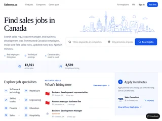 Salesrep.ca platform preview