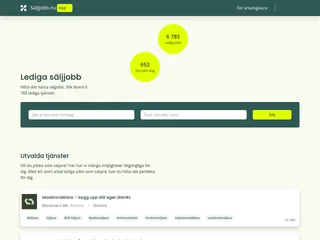 Säljjobb.nu screenshot preview