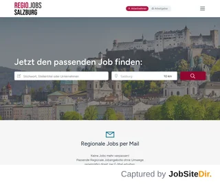 REGIO.JOBS SALZBURG platform preview