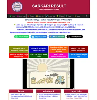 SarkariResult.App platform preview
