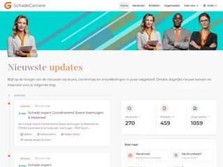 SchadeCarriere.nl platform preview SchadeCarriere.nl platform preview