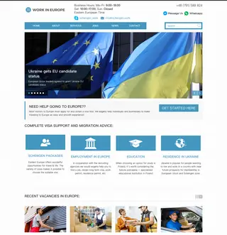 Schengen.Work platform preview