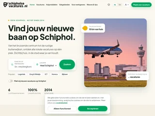 Schipholsevacatures.nl platform preview