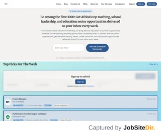 ScholaEdu Jobs platform preview