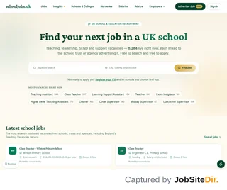 School Jobs UK platform preview School Jobs UK platform preview
