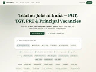 School Jobs in India screenshot preview