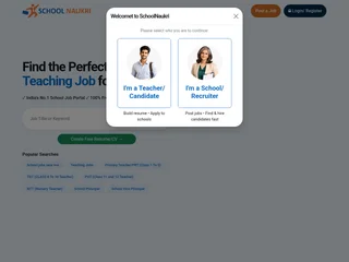 SchoolNaukri platform preview SchoolNaukri platform preview
