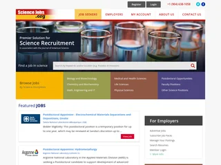 Science Jobs.Org screenshot preview