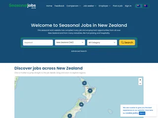 Seasonal Jobs in New Zealand platform preview