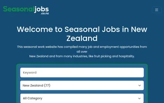 Seasonal Jobs in New Zealand screenshot preview