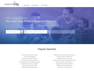 SeasonalJobs.com screenshot preview