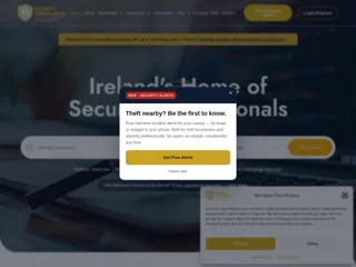 Security Jobs Ireland platform preview
