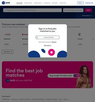 SEEK screenshot preview
