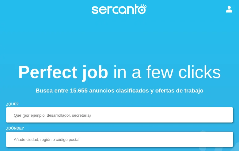 Sercanto screenshot Sercanto job board platform screenshot showing job search interface