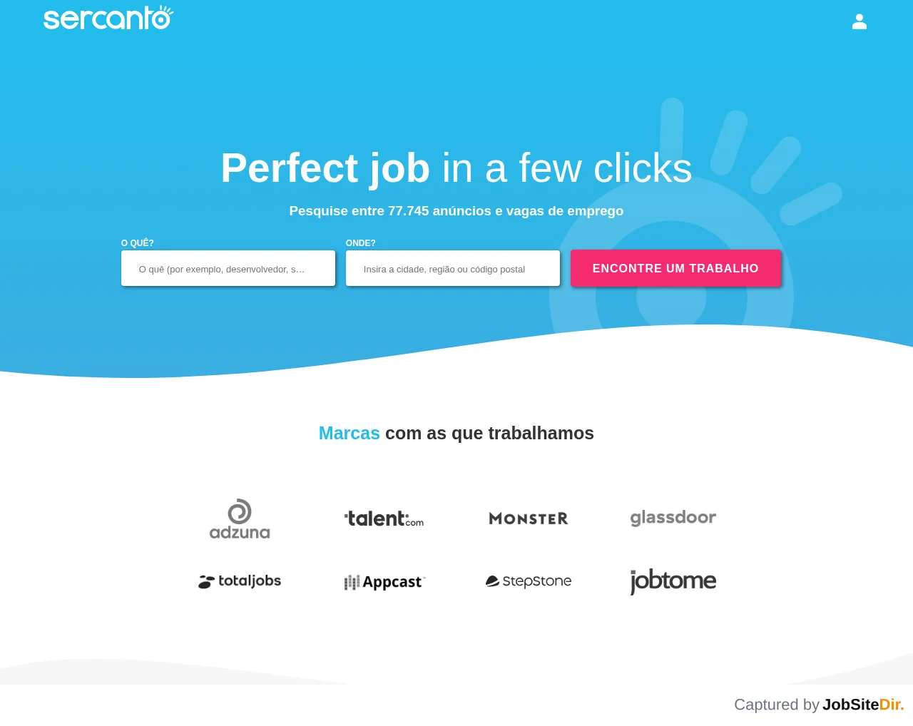 Sercanto screenshot Sercanto website screenshot