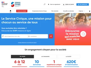Service Civique platform preview Service Civique platform preview