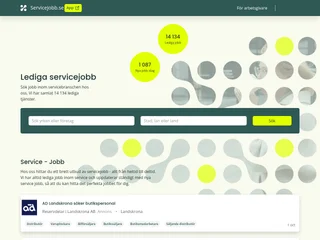Servicejobb.se platform preview Servicejobb.se platform preview