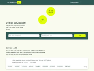 Servicejobb.se screenshot preview