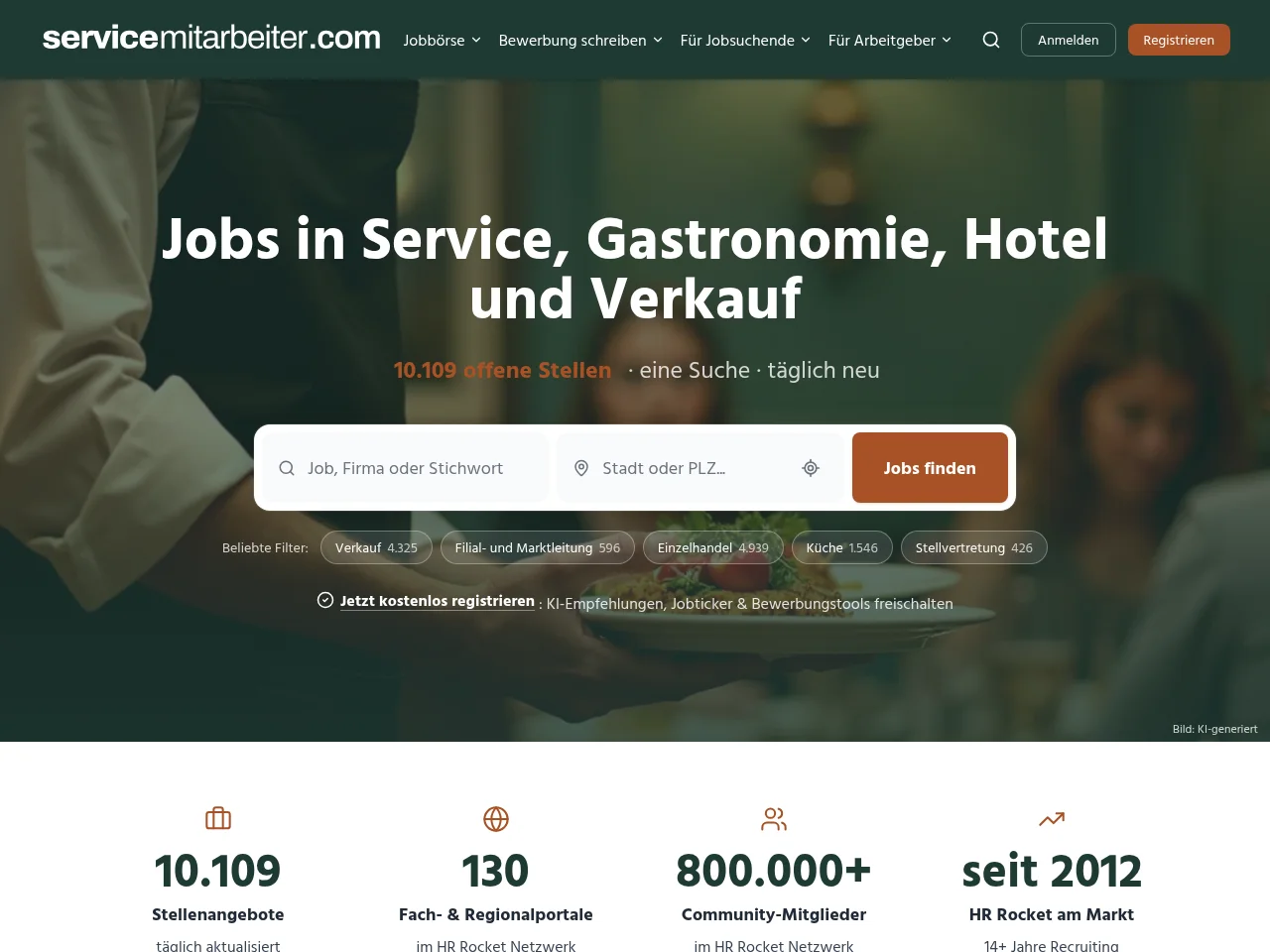 Servicemitarbeiter.com website screenshot