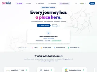 SheJobs platform preview