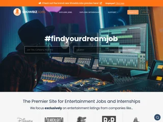 ShowbizJobs platform preview ShowbizJobs platform preview