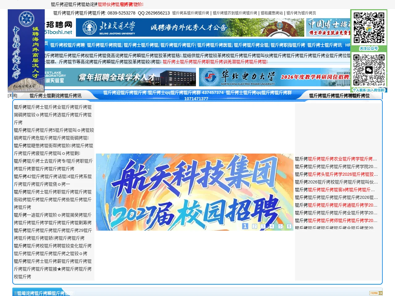 博士招聘网 job board platform screenshot showing job search interface
