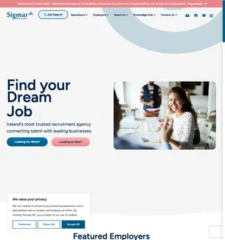 Sigmar Recruitment platform preview