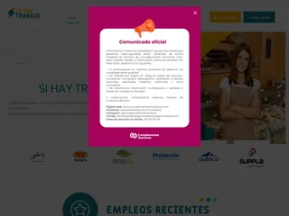 Sí hay trabajo screenshot preview