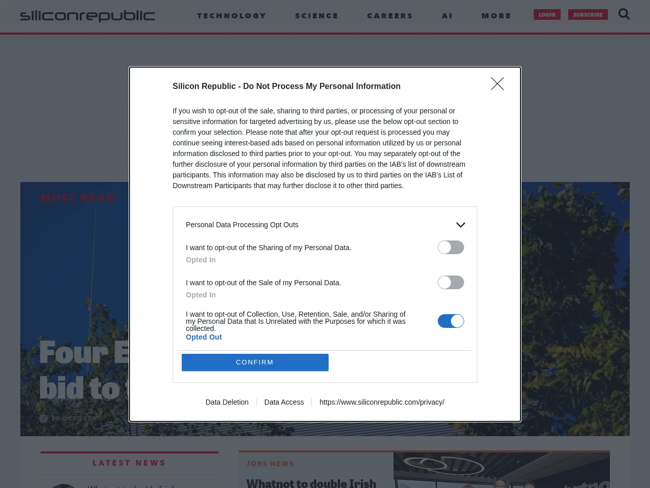 Silicon Republic website screenshot