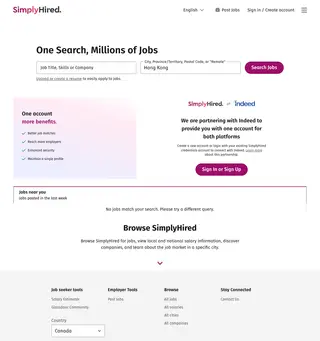 SimplyHired screenshot preview