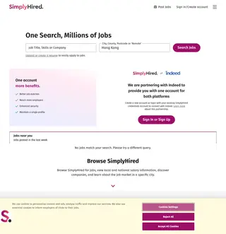 SimplyHired UK screenshot preview