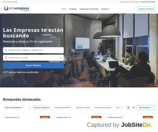 Sitio Empleos Rosario platform preview