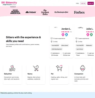 Sittercity platform preview