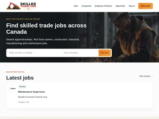 Skilled Trade Jobs Canada platform preview Skilled Trade Jobs Canada platform preview