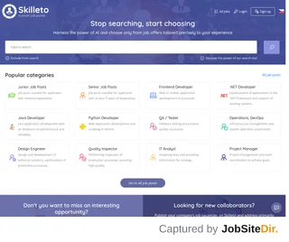Skilleto platform preview Skilleto platform preview