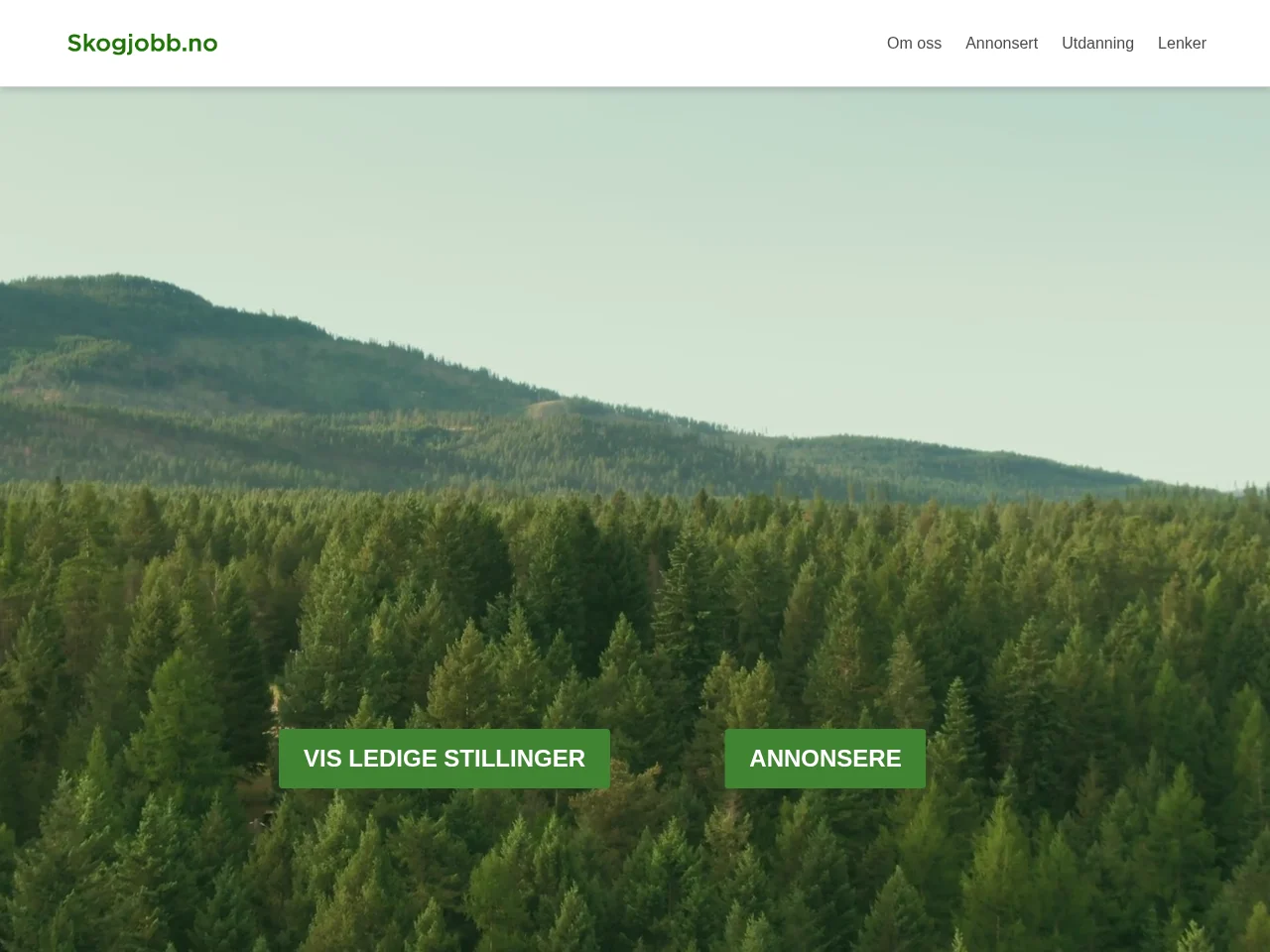 Skogjobb.no screenshot Skogjobb.no job board platform screenshot showing job search interface