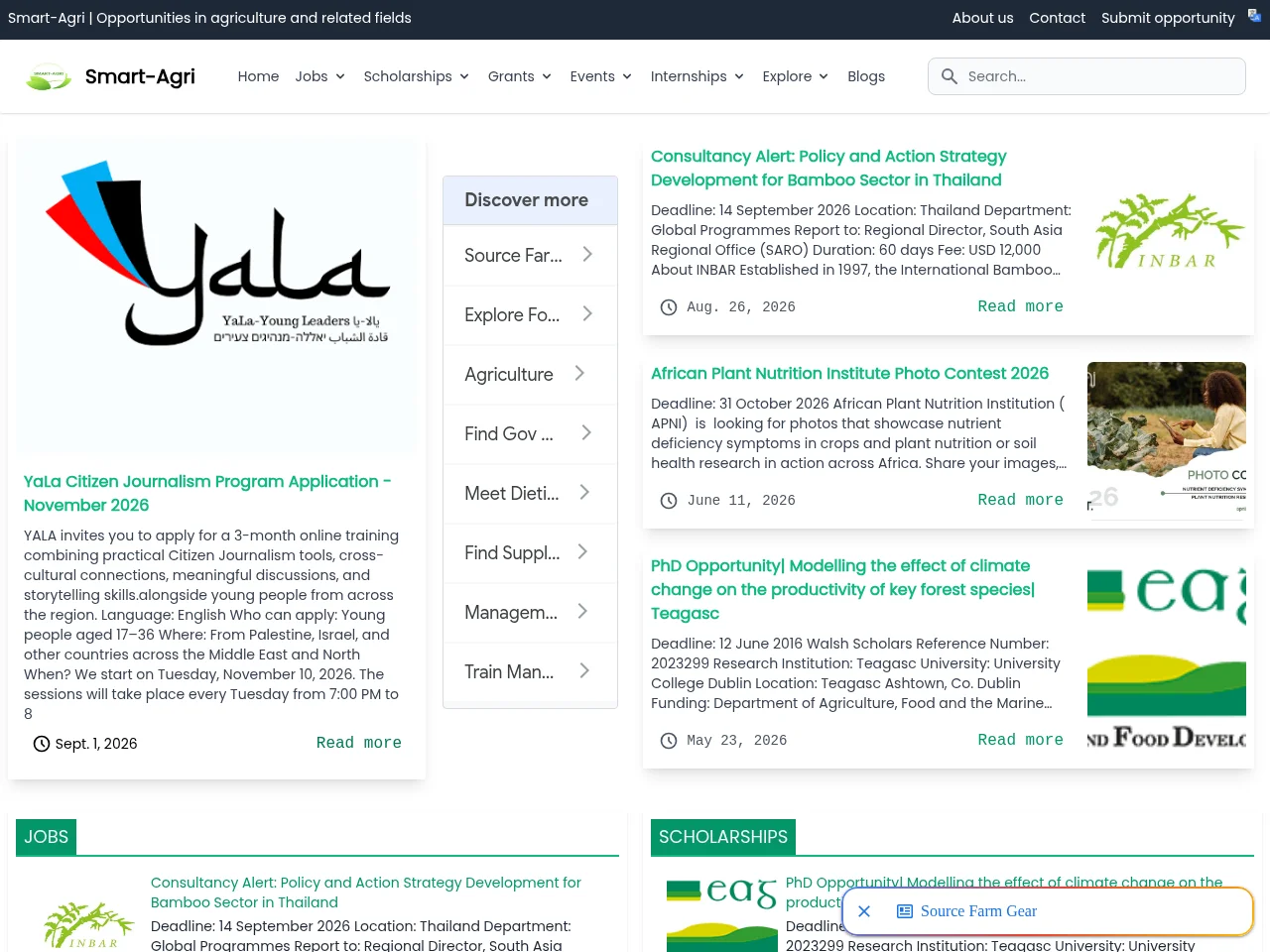 Smart-Agri screenshot Smart-Agri website screenshot