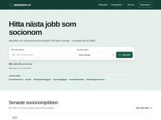 Socionom.se screenshot preview Socionom.se screenshot preview