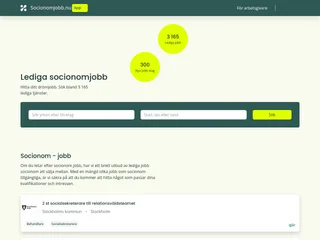 Socionomjobb.nu screenshot preview