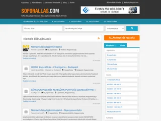 Sofőr Állás platform preview