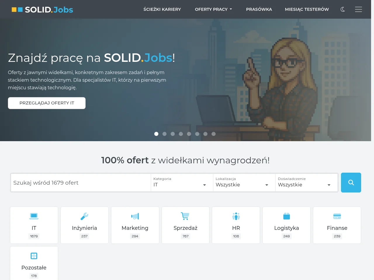 SOLID.Jobs screenshot SOLID.Jobs job board platform screenshot showing job search interface