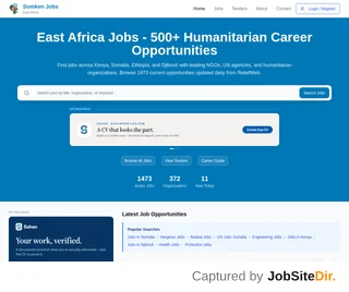 Somken Jobs platform preview Somken Jobs platform preview