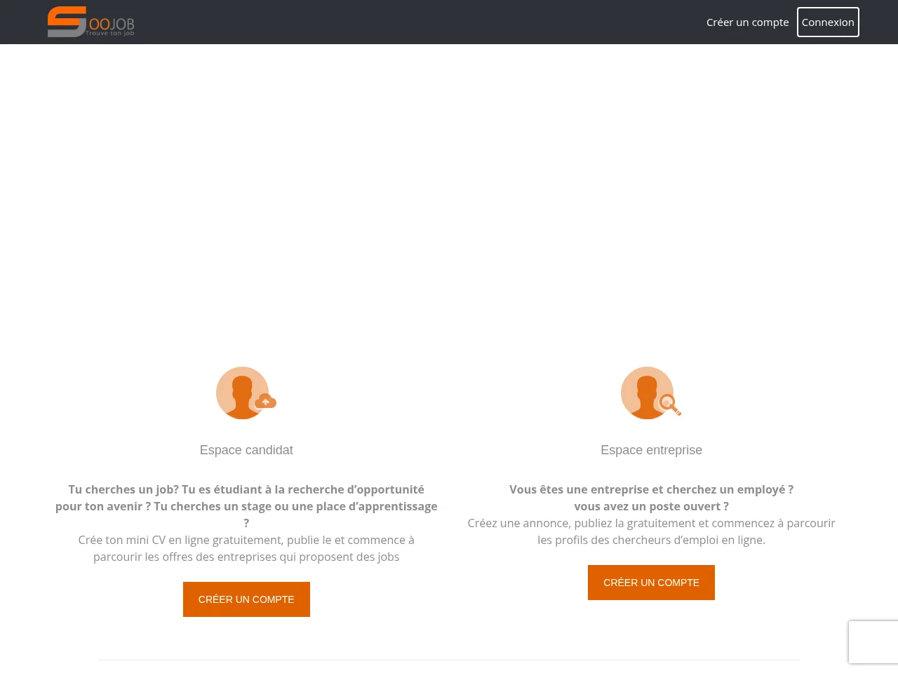 Soojob screenshot Soojob website screenshot