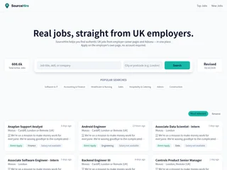 SourceHire screenshot preview