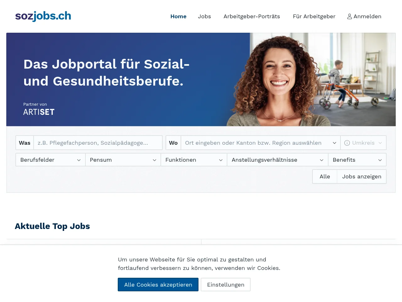 sozjobs.ch screenshot sozjobs.ch website screenshot