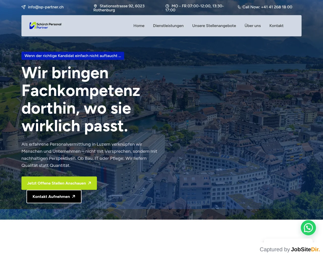 Schürch Personal & Partner screenshot Schürch Personal & Partner website screenshot